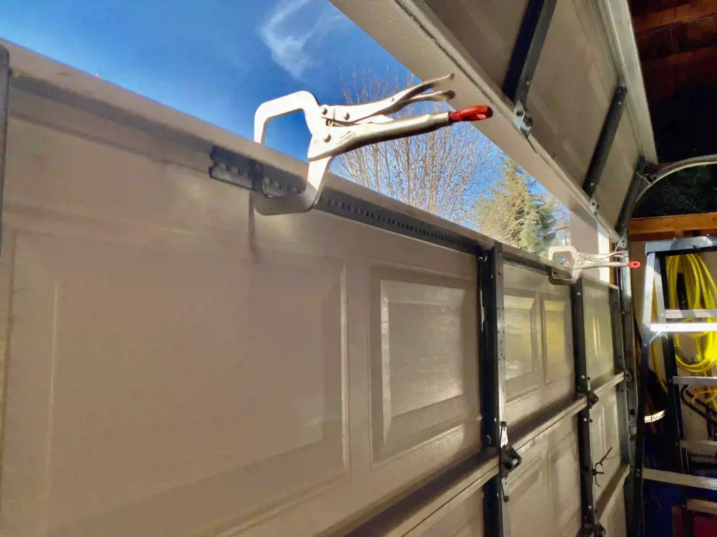 Dented Garage Door Panel